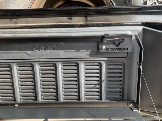 Jeep Tailgate Table 18-Pres Wrangler JL Black Powdercoat Aluminum Combat Off Rad - ORA Off-road Adventures