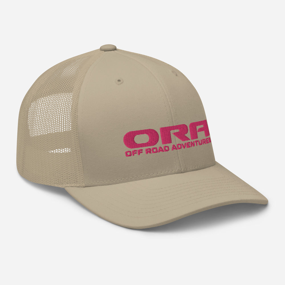 Womens ORA Logo (Pink) Trucker Cap